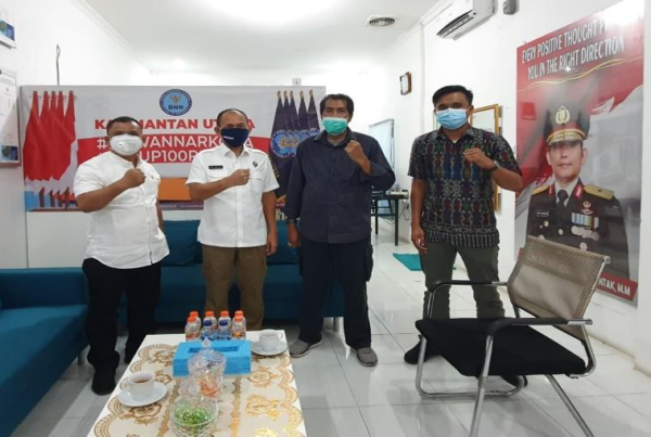 KEPALA BNNP KALIMANTAN UTARA MELAKUKAN KOORDINASI DENGAN KEPALA BIDANG KEPEMUDAAN DISPORA PROVINSI KALIMANTAN UTARA