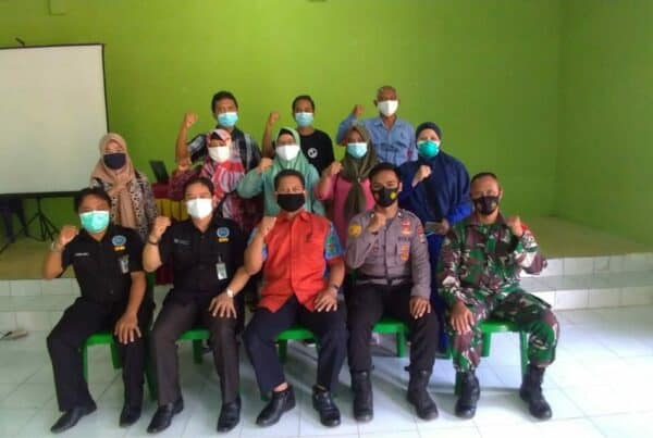 Rapat Koordinasi Perangkat Desa dan Masyarakat Desa Bunyu Barat tentang Intervensi Berbasis Masyarakat (IBM).