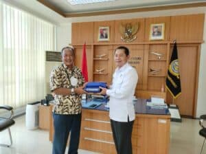 SILATURAHMI KEPALA BNNP KALIMANTAN UTARA DENGAN KEPALA BANDAR UDARA JUWATA TARAKAN