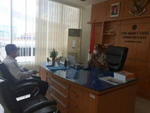 SILATURAHMI KEPALA BNNP KALIMANTAN UTARA DENGAN KEPALA BANDAR UDARA JUWATA TARAKAN