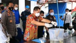 BNNP KALTARA MELAKSANAKAN PEMUSNAHAAN BARANG BUKTI NARKOTIKA SEBANYAK 332,66 GRAM