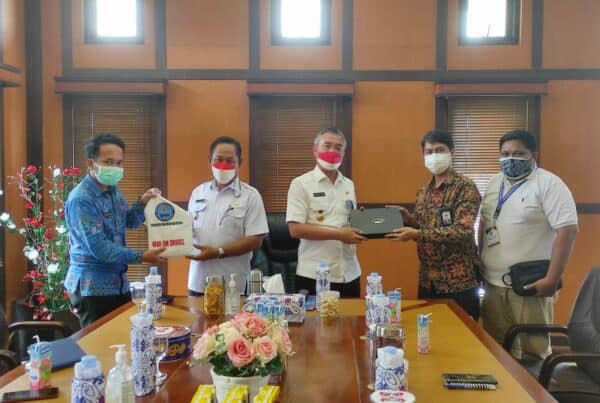 AUDIENSI DENGAN BUPATI DAN WAKIL BUPATI MALINAU DALAM RANGKA PELAKSANAAN PROGRAM P4GN DAN SURVEY NASIONAL BNN RI TAHUN 2021 DI KABUPATEN MALINAU