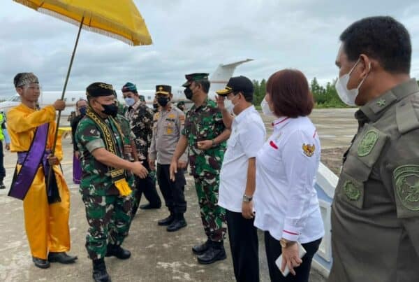 PENYAMBUTAN DAN PENGANTARAN KEPALA STAF TNI ANGKATAN DARAT BERTEMPAT DILANUD ANANG BURSA