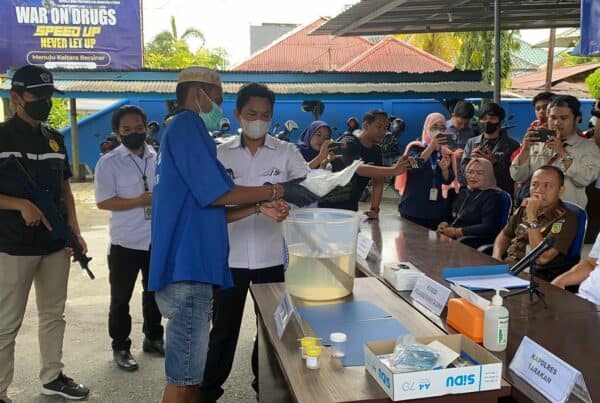 PEMUSNAHAN BARANG BUKTI TINDAK PIDANA NARKOTIKA OLEH BNNP KALIMANTAN UTARA