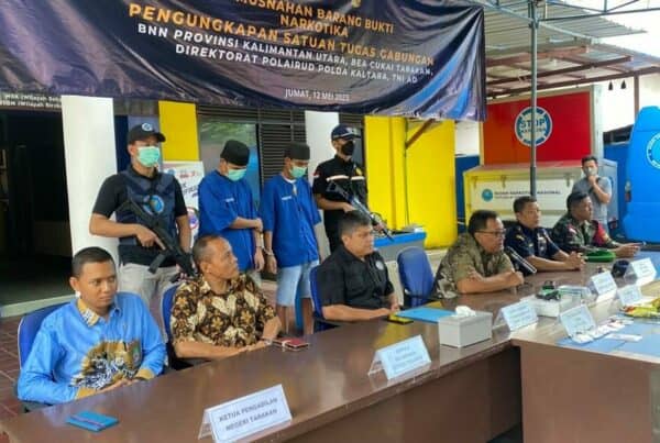 BNNP KALTARA MELAKSANAKAN PEMUSNAHAN BARANG BUKTI TINDAK PIDANA NARKOTIKA