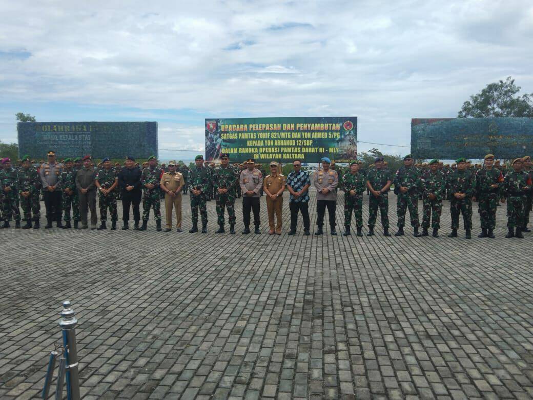 UPACARA PELEPASAN DAN PENYAMBUTAN SATGAS PAMTAS RI-MLY Konsep Otomatis