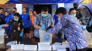 PEMUSNAHAN BARANG BUKTI NARKOTIKA OLEH BNNP KALIMANTAN UTARA