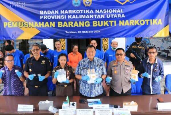 PEMUSNAHAN BARANG BUKTI NARKOTIKA OLEH BNNP KALIMANTAN UTARA