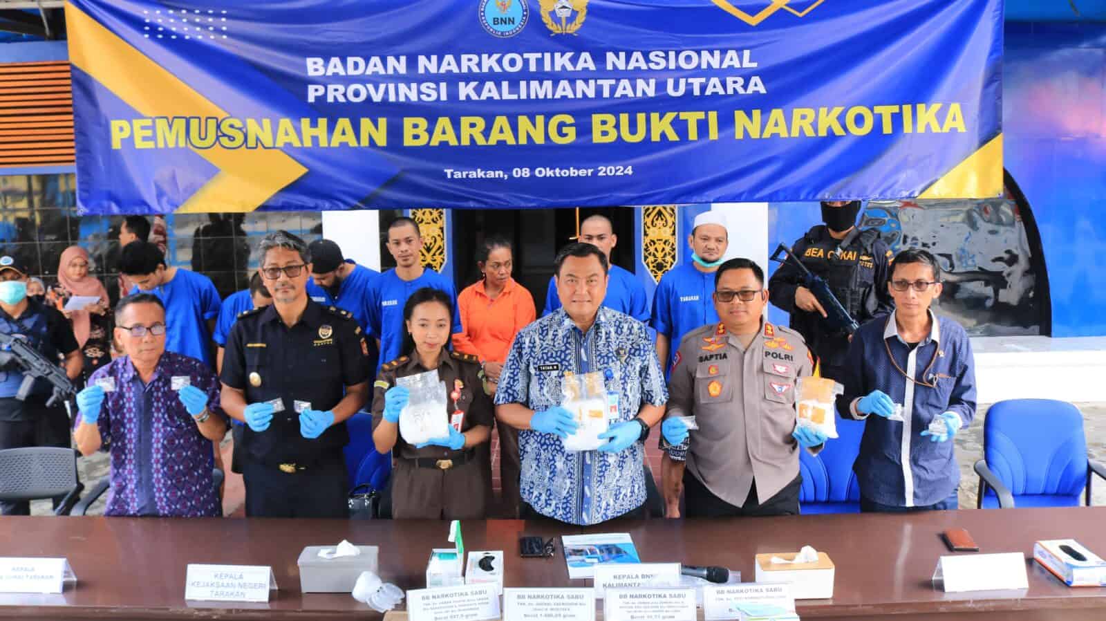 PEMUSNAHAN BARANG BUKTI NARKOTIKA OLEH BNNP KALIMANTAN UTARA PEMUSNAHAN BARANG BUKTI NARKOTIKA OLEH BNNP KALIMANTAN UTARA