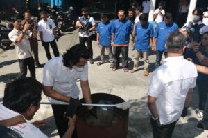 Press Release dan Pemusnahan Barang Bukti Narkotika