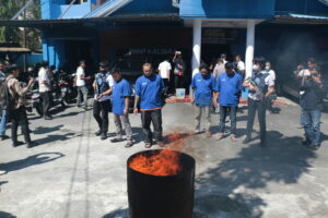Press Release dan Pemusnahan Barang Bukti Narkotika